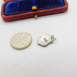 Sterling Silver and Enamel Dornoch Travel Shield Charm Pendant Vintage c1970