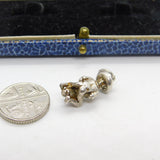Sterling Silver Mexican Bongo Drummer Charm Pendant Vintage c1970
