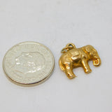 9ct Yellow Gold Lucky Elephant Charm or Pendant Vintage 1969 London