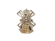 Sterling Silver Windmill Charm Pendant Vintage c1970