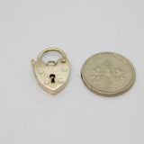 Sterling Silver Heart Lock Clasp Vintage 1986 Birmingham