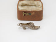 Sterling Silver Cinderella's Slipper Charm Pendant Vintage c1970