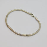 Sterling Silver Essential Snake Chain Charm Bracelet Contemporary c2010