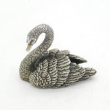 Country Artists Sterling Silver Filled Swan Figurine Ornament Vintage 1993