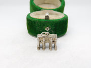 Sterling Silver Marble Arch Charm Pendant Vintage c1970