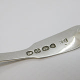 George IV Sterling Silver Fiddle Pattern Tea Caddy Spoon Antique 1827 London