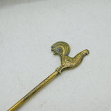 Edwardian Boxed Set of Sterling Silver Gilt Chicken Cocktail Sticks Antique