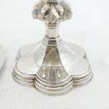 Victorian Sterling Silver Travelling Communion Chalice & Paten Antique London