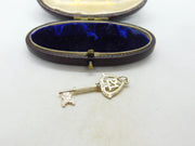 Sterling Silver 21st Birthday Key Charm Pendant Vintage c1970