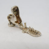 Sterling Silver Family in the Shoe Opening Charm Pendant Vintage c1970s