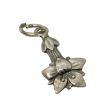 Sterling Silver Edelweiss Flower Charm Pendant Vintage c1970