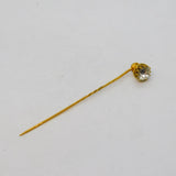 Victorian Rolled Gold & Paste Set Stick Pin Antique c1880s