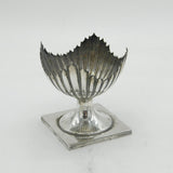 George III Sterling Silver Shell Form Pedestal Sugar Bowl Antique Chester