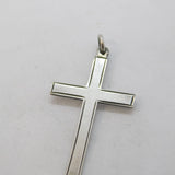 Sterling Silver Cross Charm Pendant Vintage c1970s