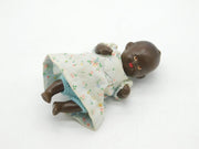 Hand Painted Composite Resin Dolly with Clothes Kewpie Style Antique c1920