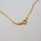 Rose-Gold On Sterling Silver White Baroque Pearl Pendant Necklace Modern c2000