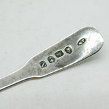 George III Sterling Silver Crested Mustard Spoon Antique 1797 Birmingham