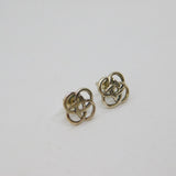 Pair of Sterling Silver Kit Heath Celtic Knot Studio Stud Earrings Modern c1990s