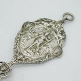 19th Century Large Dutch Sterling Silver Marriage Spoon Antique c1860s