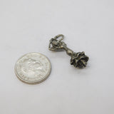 Sterling Silver Flamenco Dancer Charm Pendant Vintage c1970s