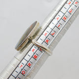 Sterling Silver  Natural Shell Studio Style Dress Ring Vintage c1990 Size K 1/2
