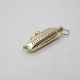 Sterling Silver Steam Liner Ship Charm Pendant Vintage 1967 Birmingham