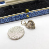 Sterling Silver Traditional Fire Helmet Charm Pendant Vintage c1970