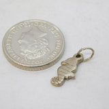 Sterling Silver Seahorse Charm Pendant Vintage c1970