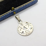 Sterling Silver Cave Painting Style Primitive Charm Pendant Vintage c1970