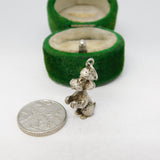 Sterling Silver Poodle Charm Pendant Vintage c1970