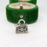 Sterling Silver Handbag Charm Pendant Vintage c1970