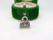 Sterling Silver Handbag Charm Pendant Vintage c1970