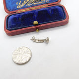 Sterling Silver Musical Trumpet Charm Pendant Vintage c1970