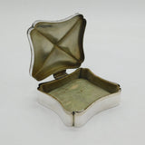 Edwardian Sterling Silver Pyramid Shaped Jewellery Box Antique 1908 Birmingham