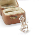 Sterling Silver Rocking Chair Charm Pendant Vintage c1970