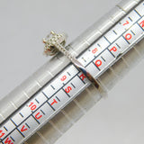 Sterling Silver Sparkling CZ Art Deco Style Dress Ring Vintage c1990 Size Q 1/2