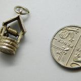 Sterling Silver Wishing Well Charm Pendant Vintage c1970