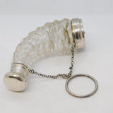 Victorian Sterling Silver Cut Glass Combination Scent Bottle Vinaigrette Antique