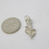 Sterling Silver Highland Dancer Charm Pendant Vintage c1970