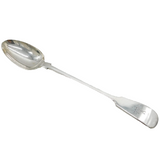 Victorian Sterling Silver Heraldic Crest Basting Spoon Antique c1880s