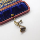 Sterling Silver Openable Champagne on Ice Charm Pendant Vintage c1970