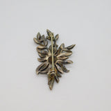 Sterling Silver Marcasite Set Flower Spray Art Deco Brooch Pin Antique c1930