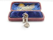 Sterling Silver Traditional Telephone Charm Pendant Vintage c1970