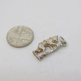 Sterling Silver Warwick Bear Charm Pendant Vintage c1970s