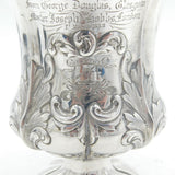 William IV Scottish Sterling Silver Floral Tankard Mug Antique 1836 Glasgow