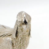 Spanish Sterling Silver Golden Pheasant Figurine Ornament Antique c1920s