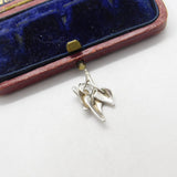 Sterling Silver Leafy Branch Charm Pendant Vintage c1970
