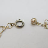 Sterling Silver 6 Bells & 4 Teddybears Charm Bracelet Vintage c1950