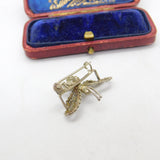 Sterling Silver Filigree Style Butterfly Brooch Vintage c1970