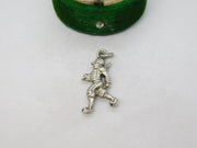 Sterling Silver Marching Soldier Charm Pendant Vintage c1970